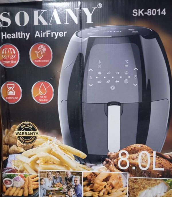 Sokany Healthy Air Fryer Sokany Touch Screen Digital - 8L