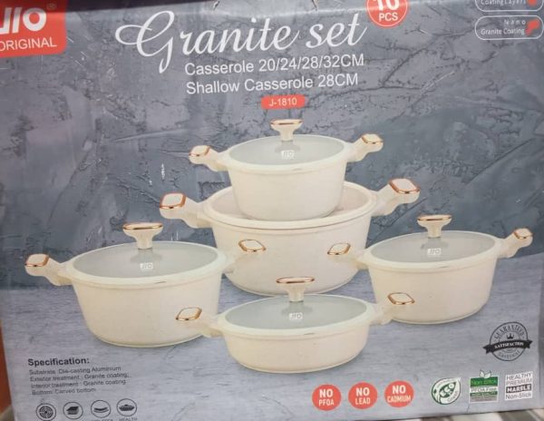 JIO ORIGINAL GRANITE COOKWARE SET
