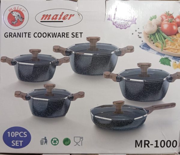 MAIER GRANITE COOKWARE SET